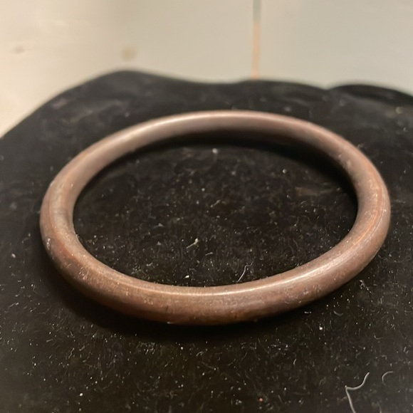 8” stackable wooden walnut bangle bracelet - Picture 3 of 6